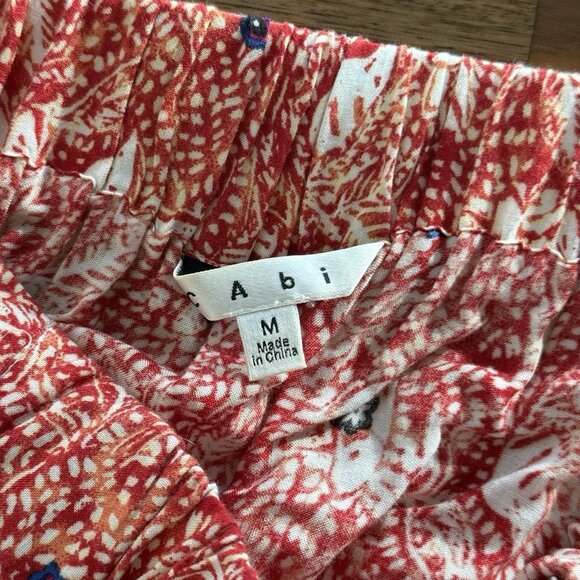 Cabi Bella Batik Skirt Women's Sz S Elephant Print Boho Stretch Waist Pockets - Picture 7 of 9